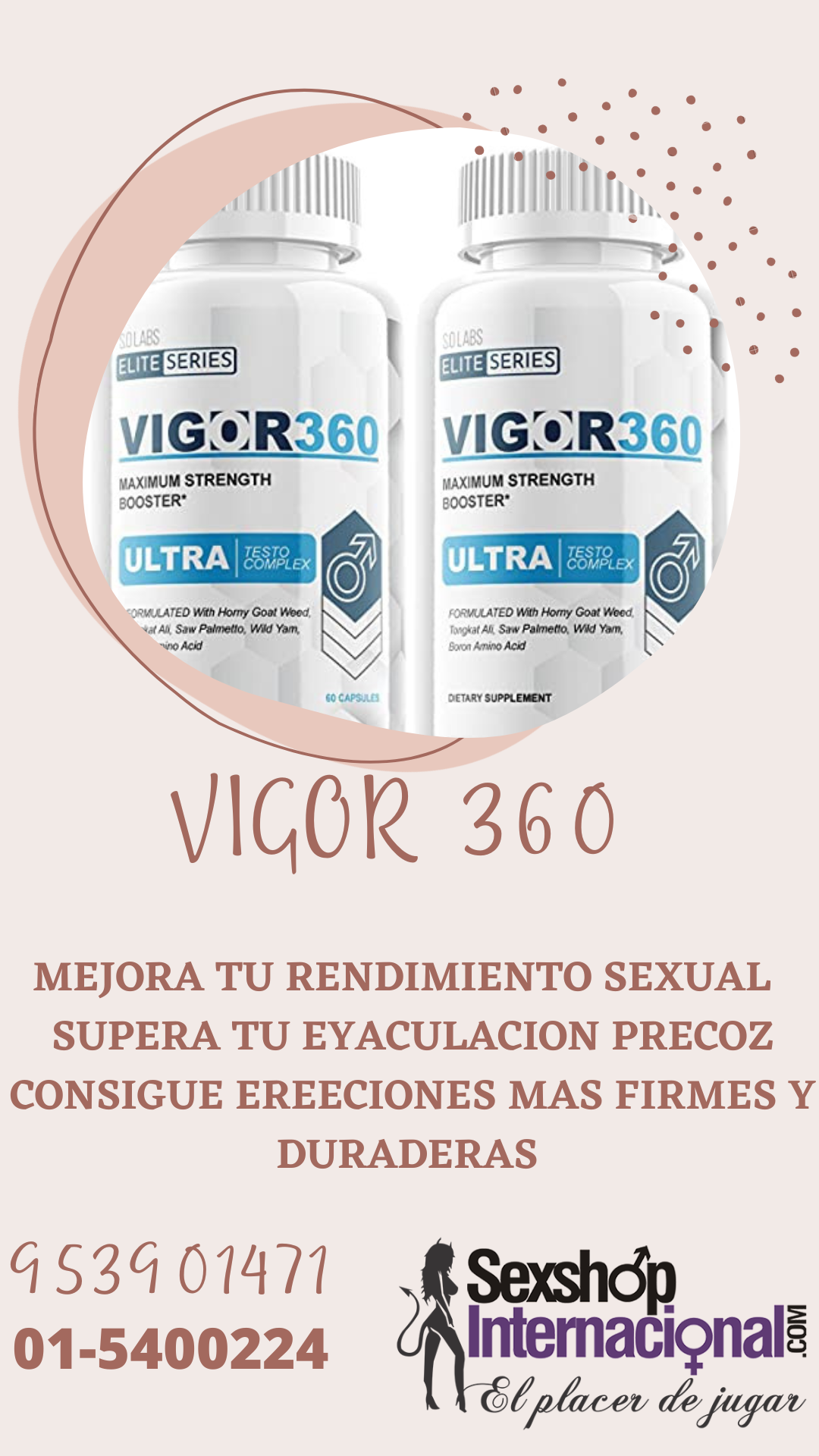 VIGOR 360 - AUMENTA LA TESTOSTERONA Y LA POTENCIA SEXUAL 